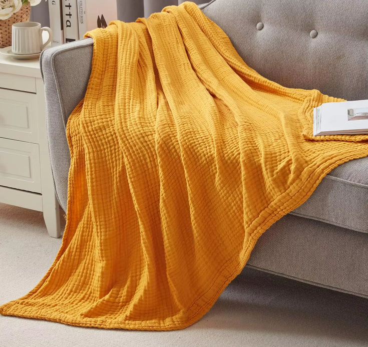 6 Layers Cotton Muslin Thermal Blanket Gauze Blanket