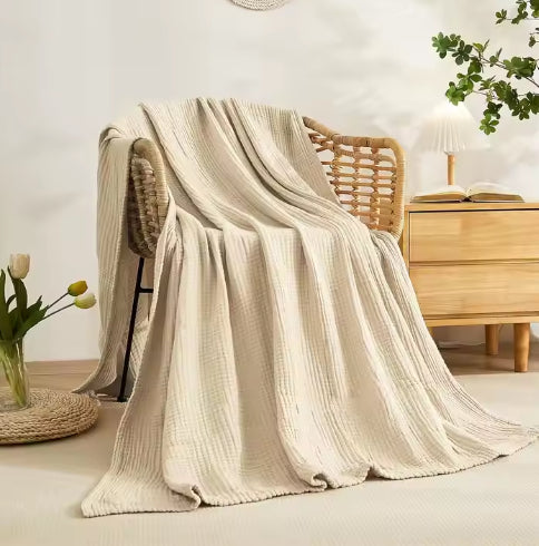 6 Layers Cotton Muslin Blanket- Premium, Soft & Cozy - Alpine Collection