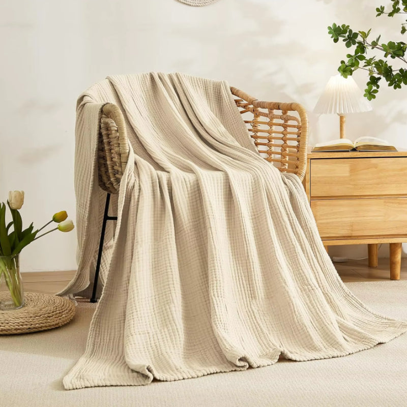 6 Layers Cotton Muslin Blanket- Premium, Soft & Cozy - Alpine Collection
