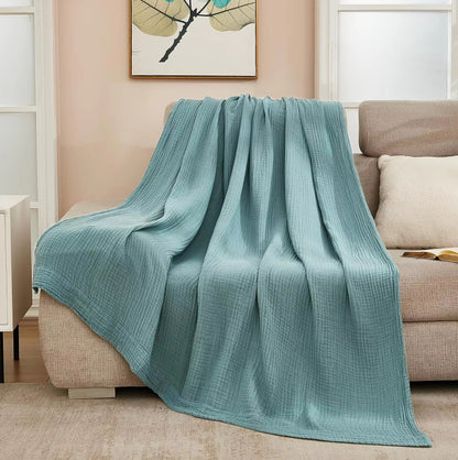 6 Layers Cotton Muslin Thermal Blanket Gauze Blanket